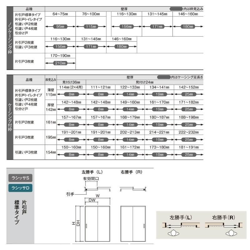 ラシッサ 【オーダーサイズ 】リクシル ラシッサD パレット 室内引戸