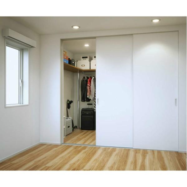 インテリアドア Famitto ファミット クローゼット引戸 引き戸 引違い戸 引き違い戸 ２枚建 ラウンドレール Ykkap フラット H H23 リフォーム Diy Fmtc Czh2r C01 アルミサッシ専門店 通販 Yahoo ショッピング