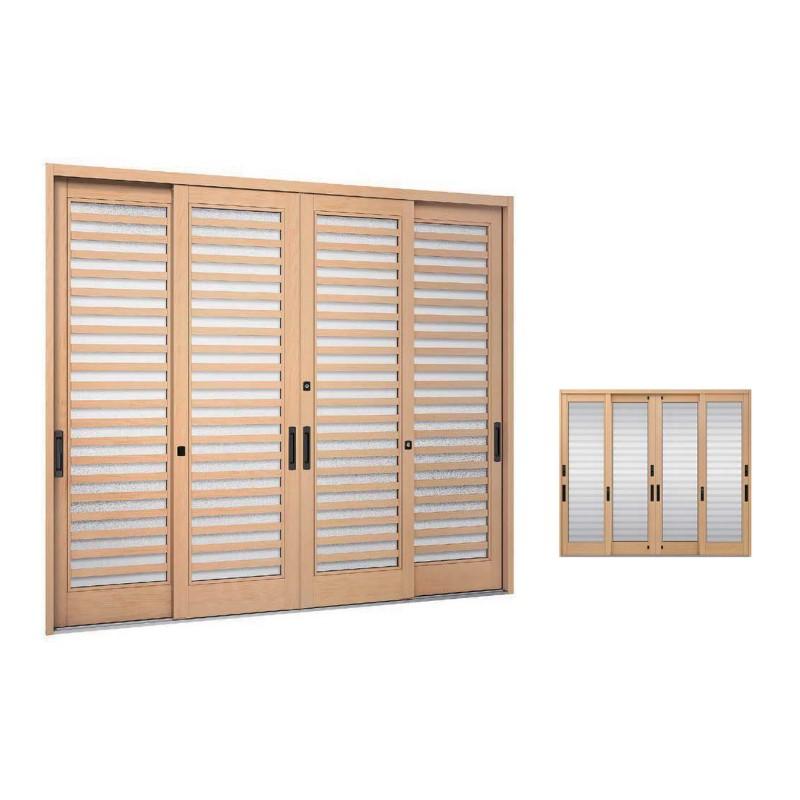 玄関引戸JS 玄関引き戸JS 23P型 W260/351×H22 玄関引戸 4枚建 ランマ