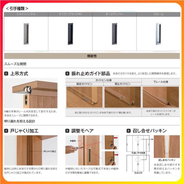 可動間仕切り 片引き戸 3枚建 引戸上吊方式 ラシッサD ヴィンティア LAH ノンケーシング枠 3220/3223 リクシル トステム 室内引戸 リフォーム DIY_6