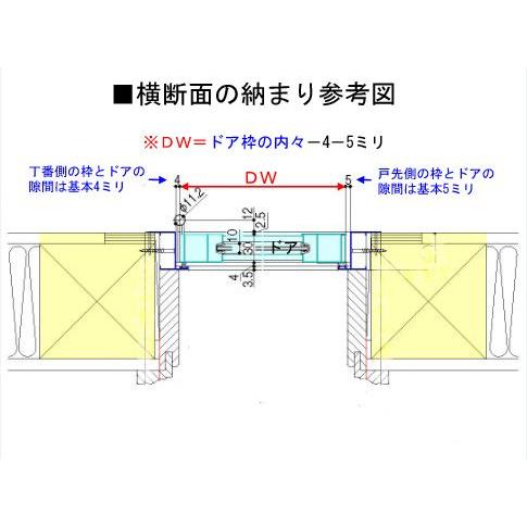 LIXIL（リクシル） 【プロ向け】ロンカラーガラスドア 本体のみ(枠は