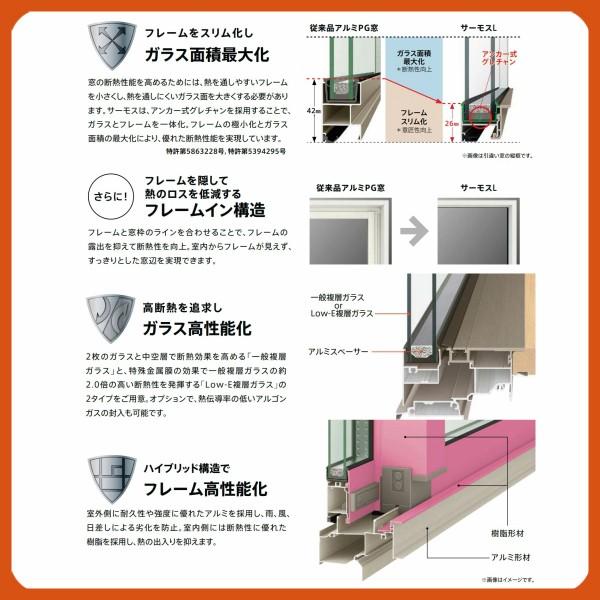 正規品 出窓 居室用弓型 LJ型 NKセット 16511 サーモスL W1690×H1170mm 一般複層ガラス LIXIL リクシル アルミサッシ 樹脂サッシ 断熱 樹脂アルミ複合窓 リフォーム 【W2565919282】(89536円)