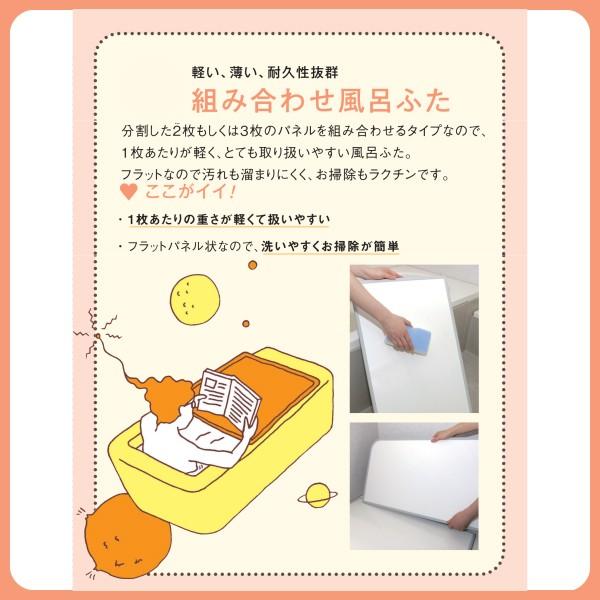 東プレ 風呂フタ Ag組み合わせ風呂ふた 2枚組 U10 適応サイズ70×100cm