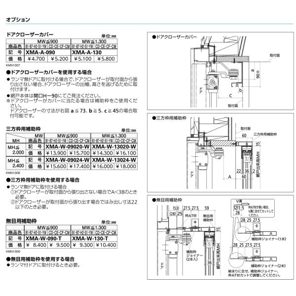 横引き収納網戸 フラットタイプ XMA-09188 片引き 幅MW900×高さMH1880mm YKKAP ドア 玄関網戸 勝手口網戸 マンション アパート リフォーム 後付け用 網戸 DIY_5