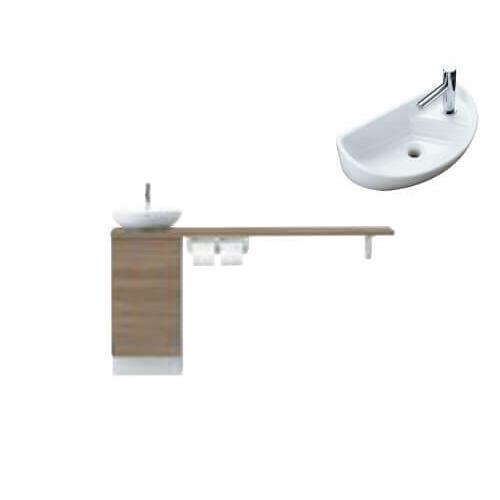 い出のひと時に とびきりのおしゃれを カウンターキャビネット キャパシア トイレ手洗 トイレ手洗い手洗器やカウンターの組み合わせで上質な空間を実現 カウンター奥行160 リクシル Lixil ハンドル水栓 Yn Al L R Eaakxh E J X 丸形手洗器 ベッセル型 トイレ