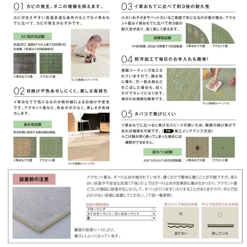 LIXIL（リクシル） アクセント畳 ZZ-00□-MARR 1ケース2枚入り(1.34m2