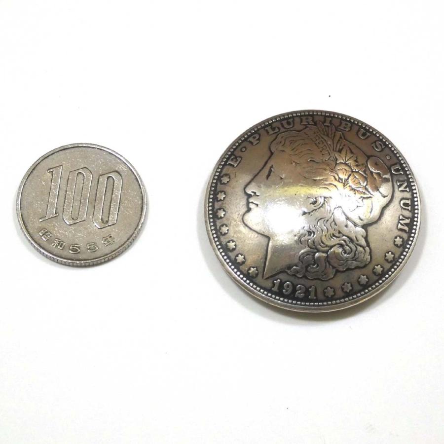 シルバー コンチョ 1ダラー モルガン コインコンチョ オールドコイン 
