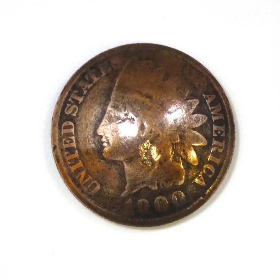 ブロンズ コンチョ 1セント 1? ペニー コンチョ コインコンチョ