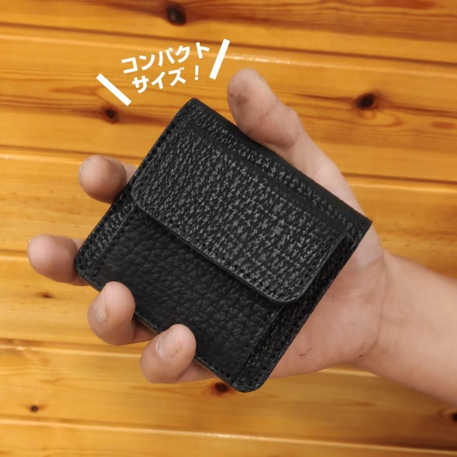 ミニマム財布 シャークスキン 本革財布 メンズ レディース ミニ ミニマム財布 シャークスキン 本革財布 メンズ レディース ミニ