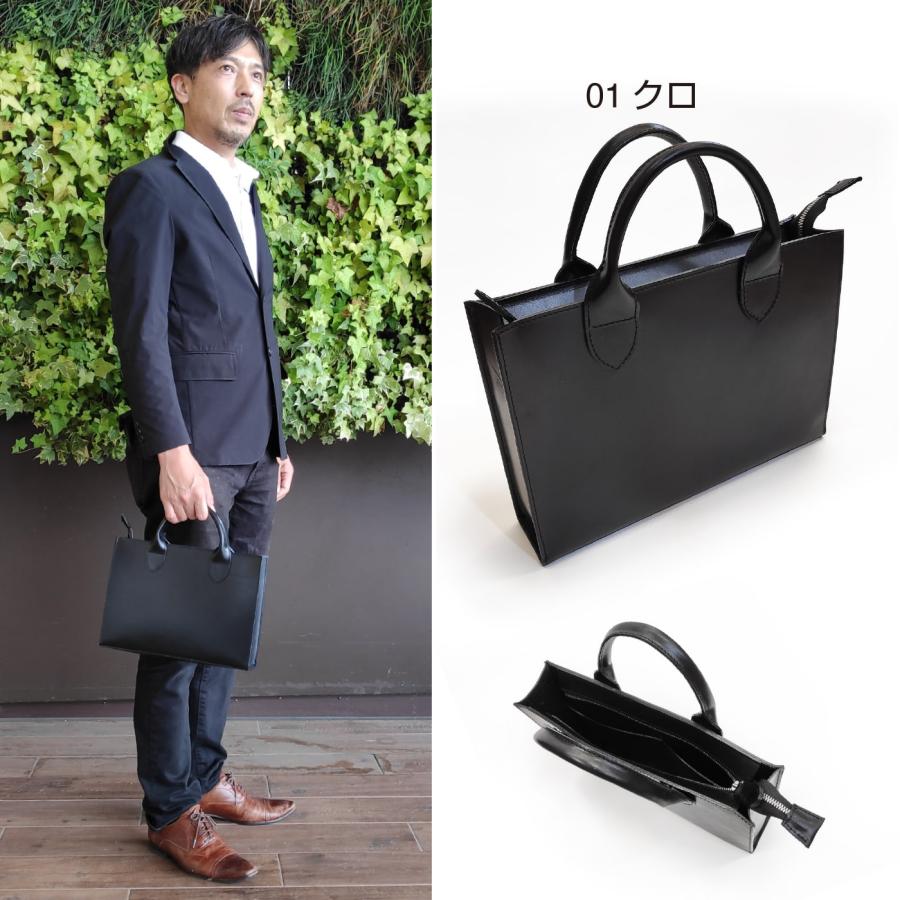 ミニトートバッグ バッグ bag 革 本革 レザー メンズ トート ALZUNI ブランド ビジネス 通勤 通学 カバン ミニ 小さい トートバッグ スクエア スリム｜alzuni｜05