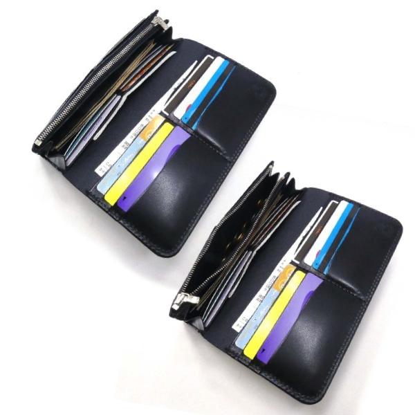 二つ折り長財布 ゾウ メンズ レディース 薄い シンプル スマート