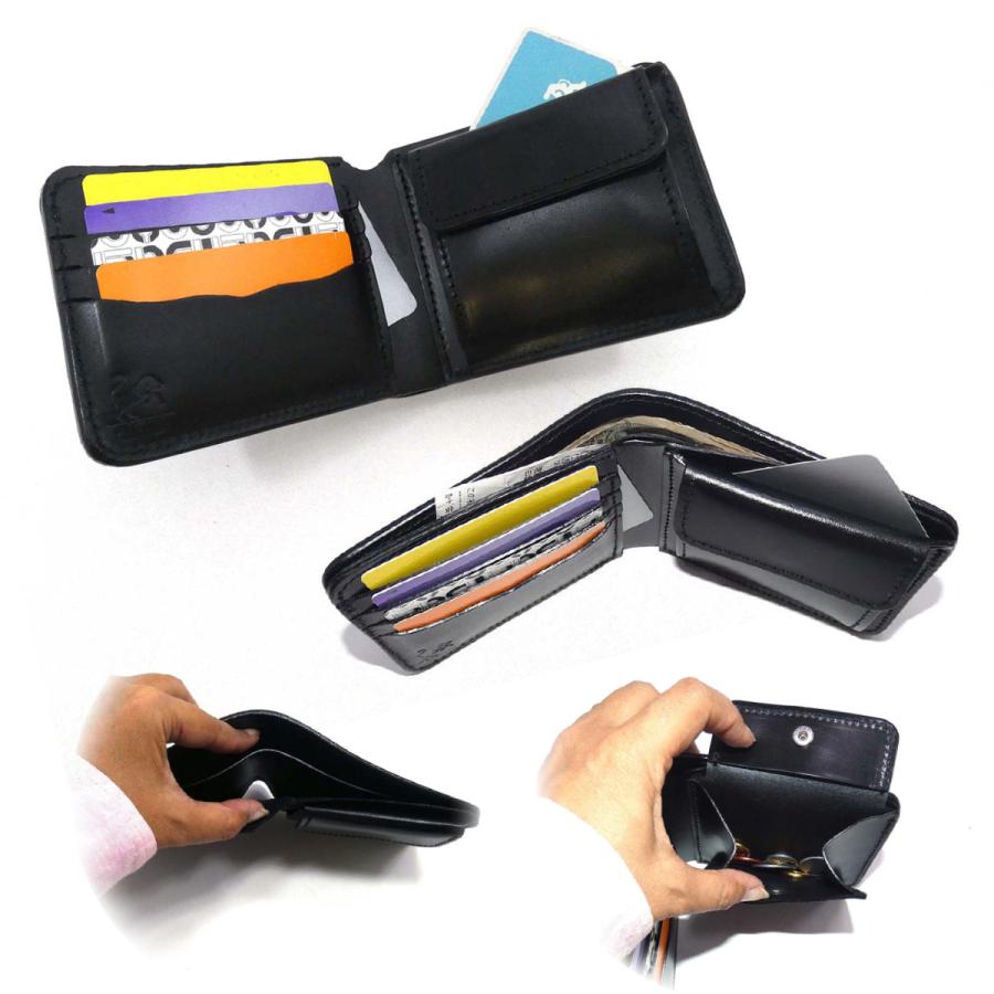 二つ折り財布 ゾウ メンズ シンプル ショート コンパクト ミニ 小さい