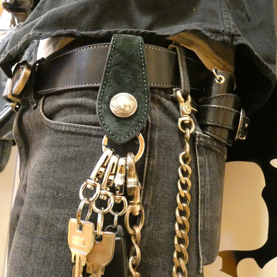 ベルトキーホルダー ゾウ革 象革 エレファントレザー メンズ ベルトキーホルダー ゾウ革 象革 エレファントレザー メンズ