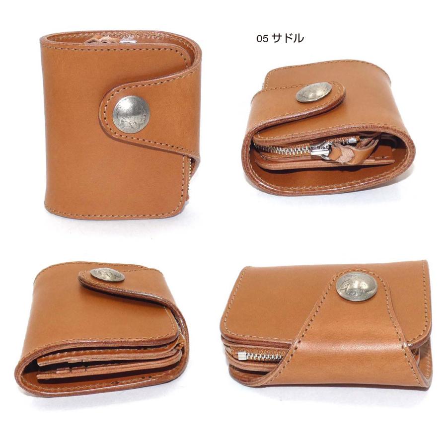 コンチョ ミニ財布 サドルレザー メンズ レディース ショート コンチョ ミニ財布 サドルレザー メンズ レディース ショート