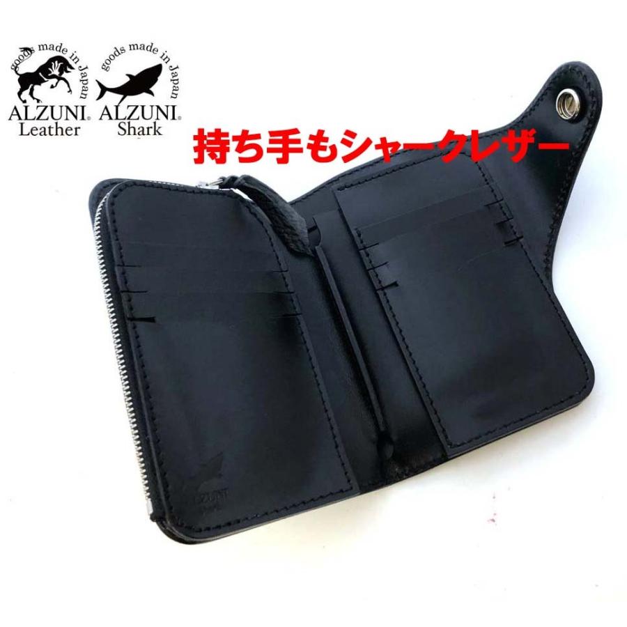 コンチョ ハーフ財布 シャークスキン メンズ レディース ミドル コンチョ ハーフ財布 シャークスキン メンズ レディース ミドル