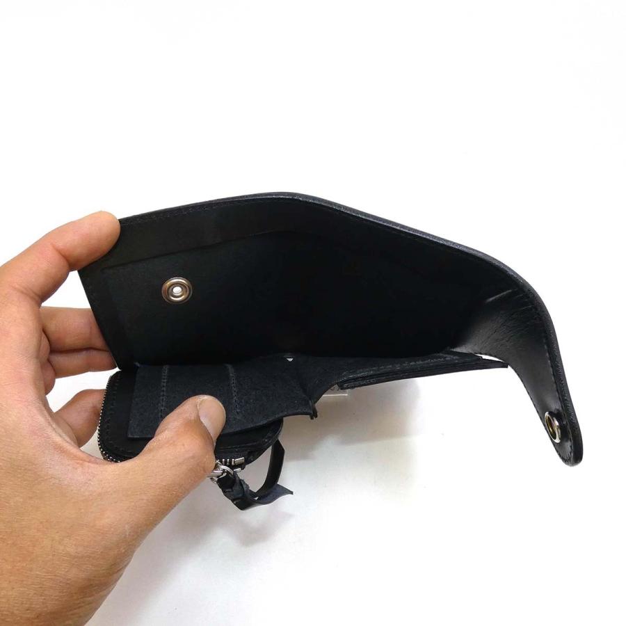 ALZUNI シャークレザー　キャストウォレット コンチョ ハーフ財布 シャークスキン メンズ レディース ミドル