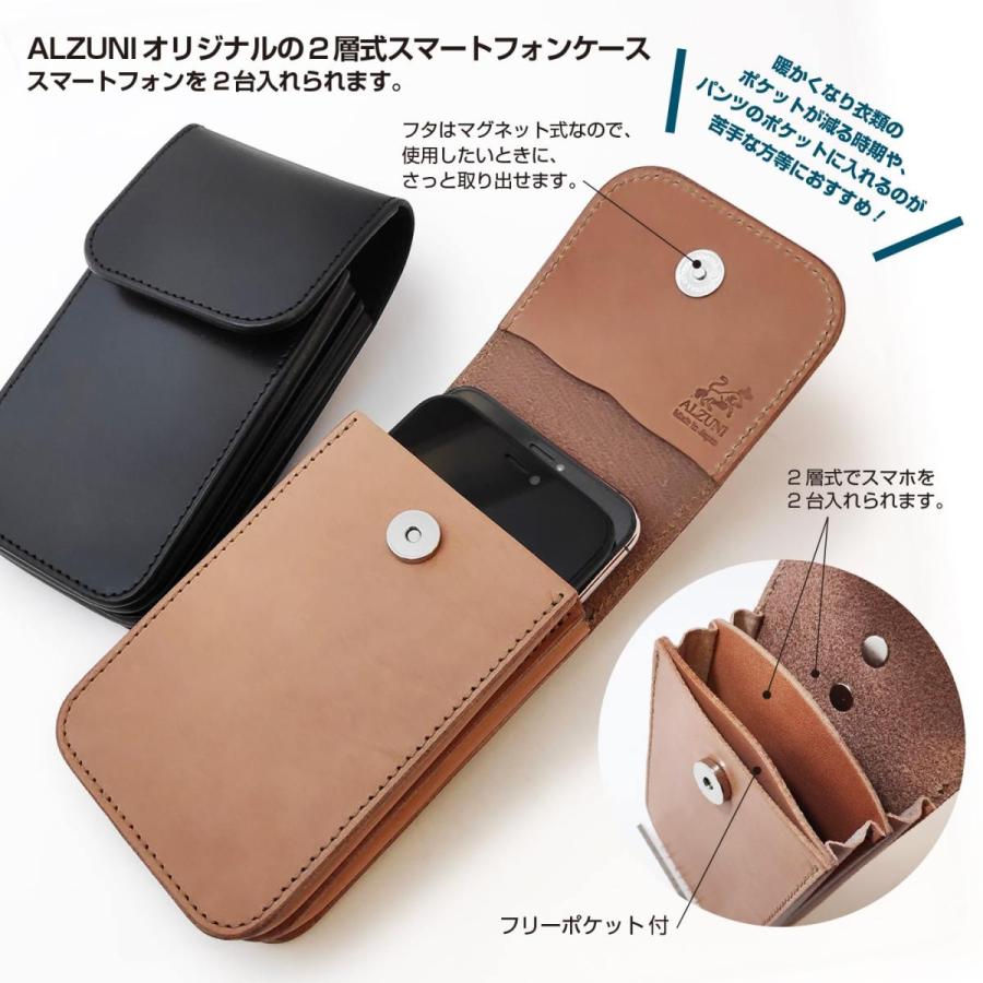ワニ革　ベルトループ 小物入れ　レザーケース　ポーチ　ライダース 2-1-3_DARKBROWN.jpg