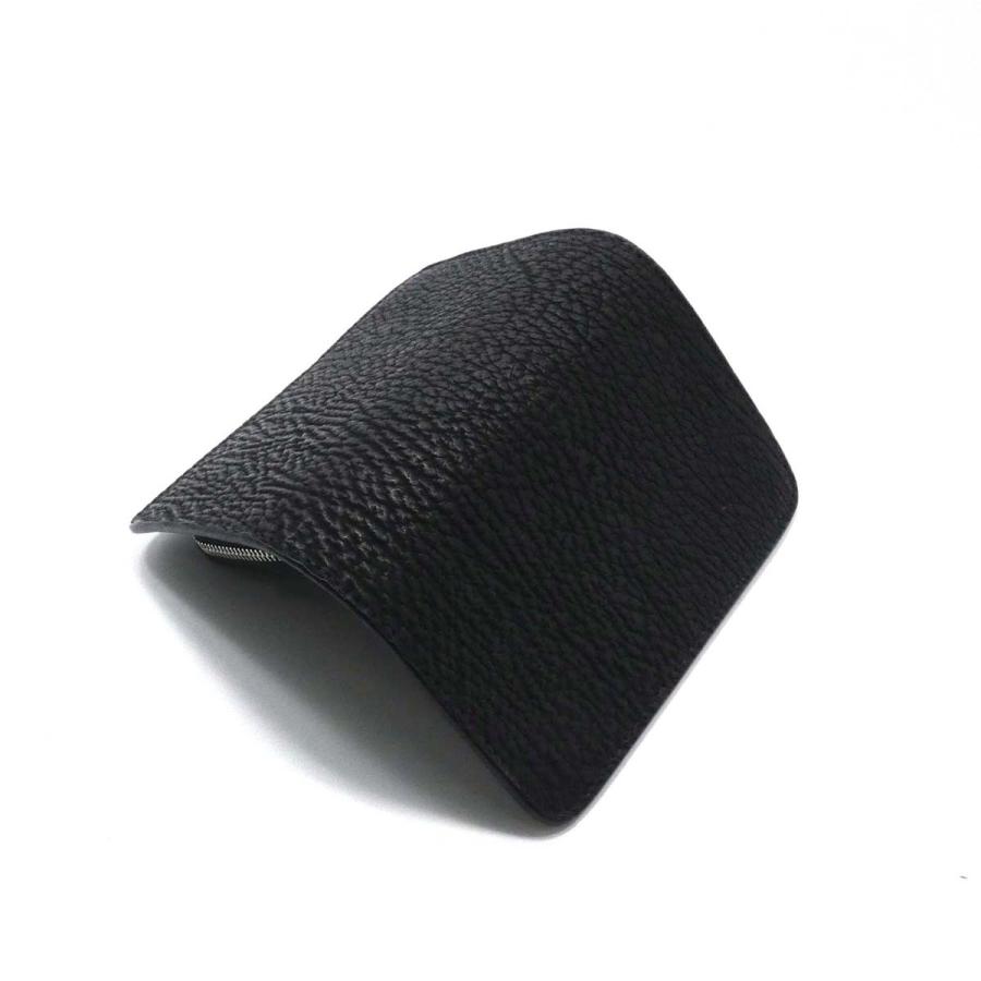 ハーフ財布 L字コイン シャークスキン メンズ レディース ミドル