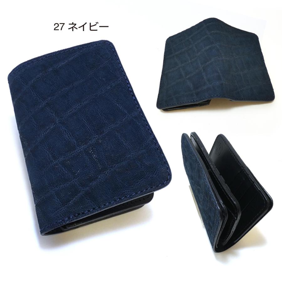 ハーフ財布 L字コイン ゾウ メンズ レディース ミドルウォレット ハーフ ミドル 革 レザー 財布 ウォレット 象革 ゾウ革 エレファントレザーの画像
