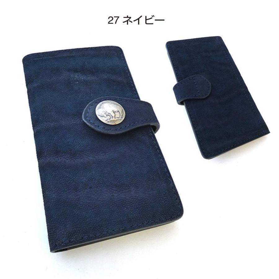手帳型 スマホケース マルチタイプ M ゾウ革 エレファントレザー  