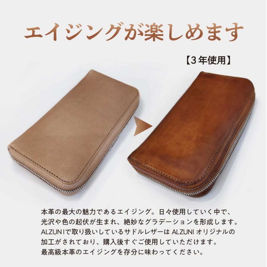 ALZUNI 二つ折り コンチョ サドルレザー メンズ レディース ALZUNI 二つ折り コンチョ サドルレザー メンズ レディース