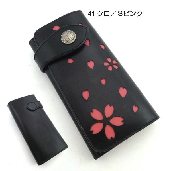 二つ折り長財布 桜 メンズ財布 レディース財布 長財布 ロング 二つ折り長財布 桜 メンズ財布 レディース財布 長財布 ロング