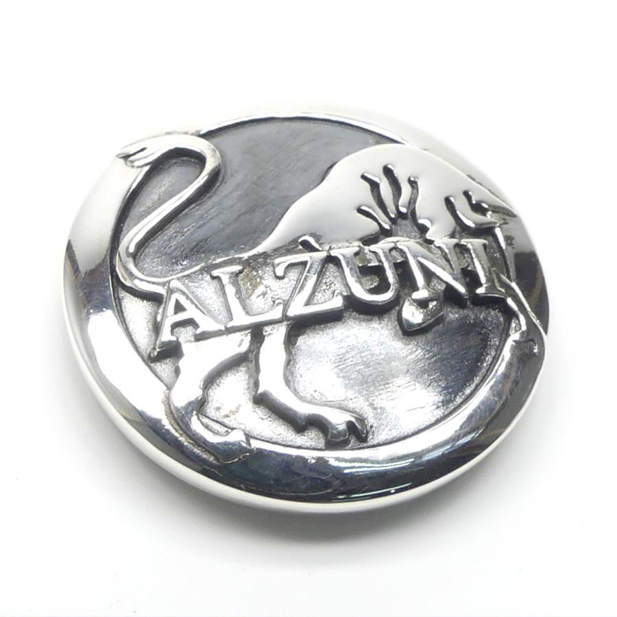 シルバー コンチョ ALZUNIロゴ 950 メンズ レディース 飾りボタン