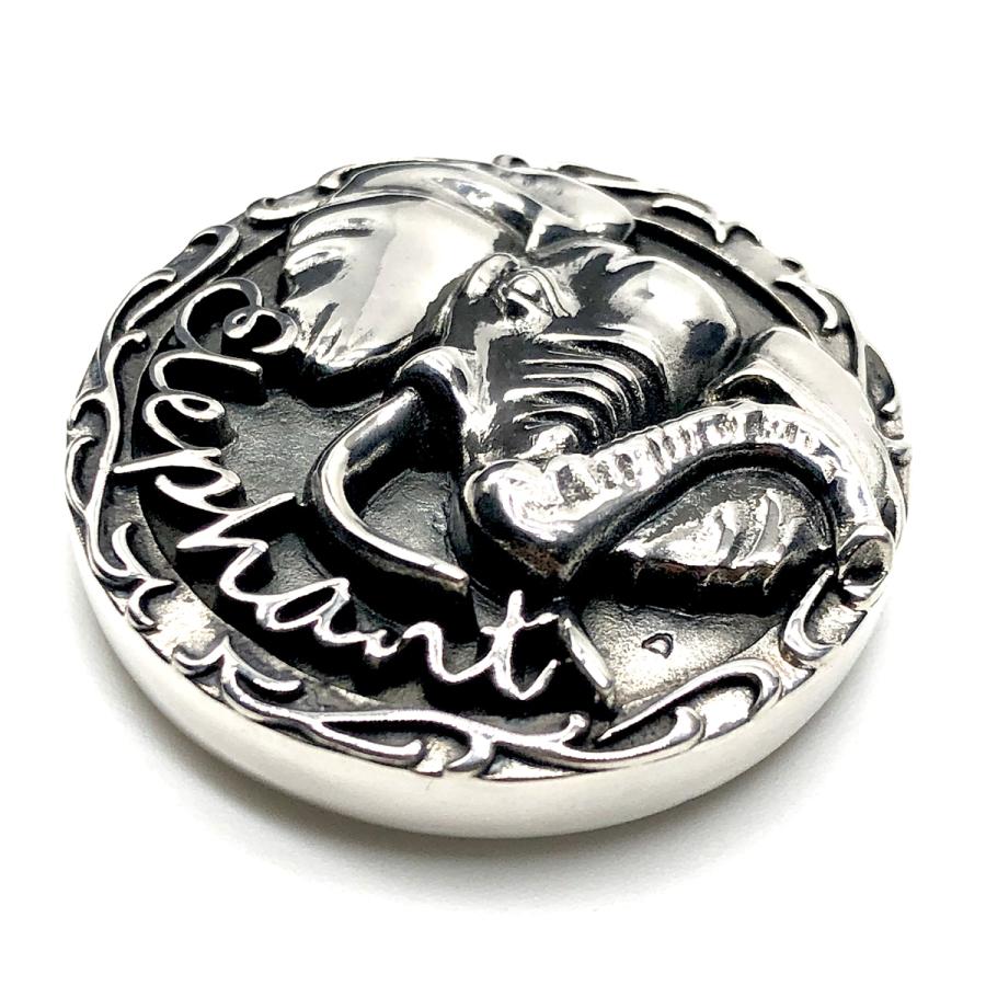 シルバー コンチョ ゾウ 象 エレファント メンズ レディース 飾り