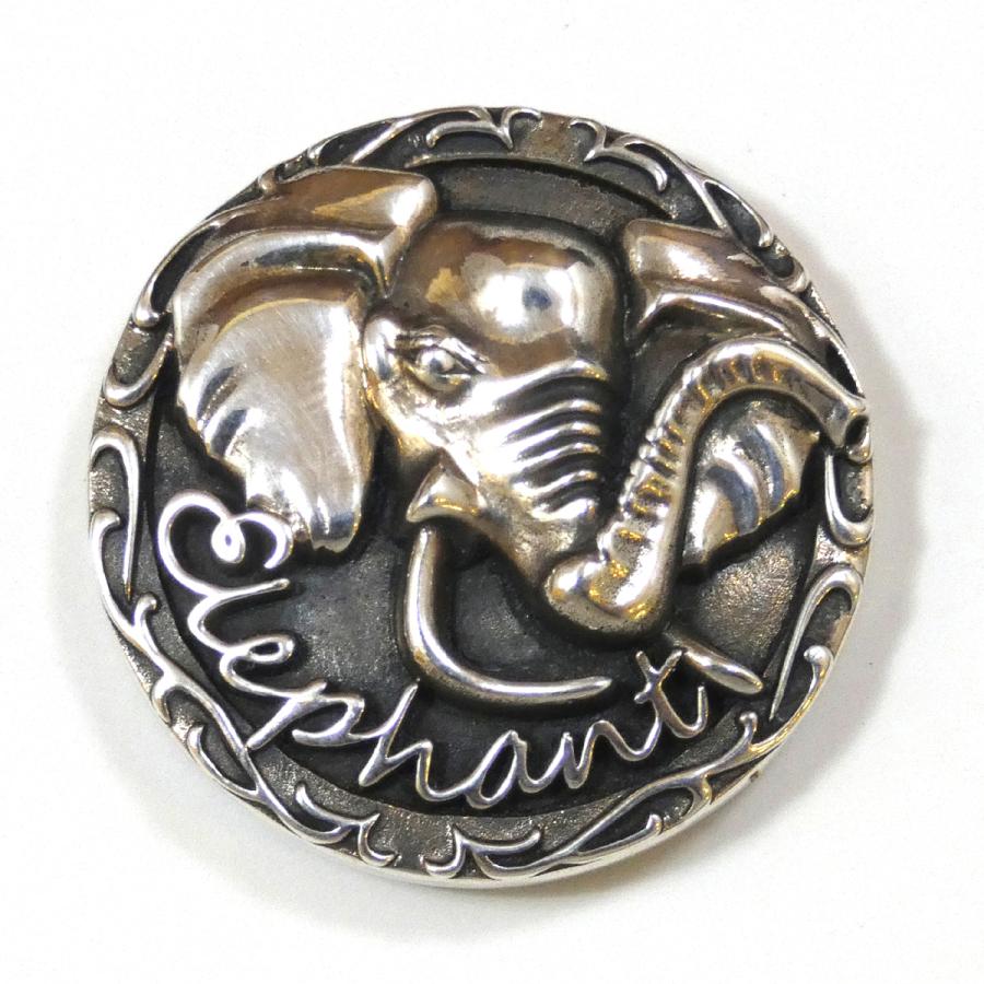 シルバー コンチョ ゾウ 象 エレファント メンズ レディース 飾り