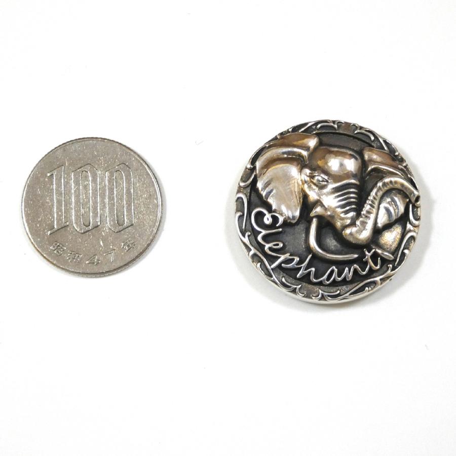 シルバー コンチョ ゾウ 象 エレファント メンズ レディース 飾り