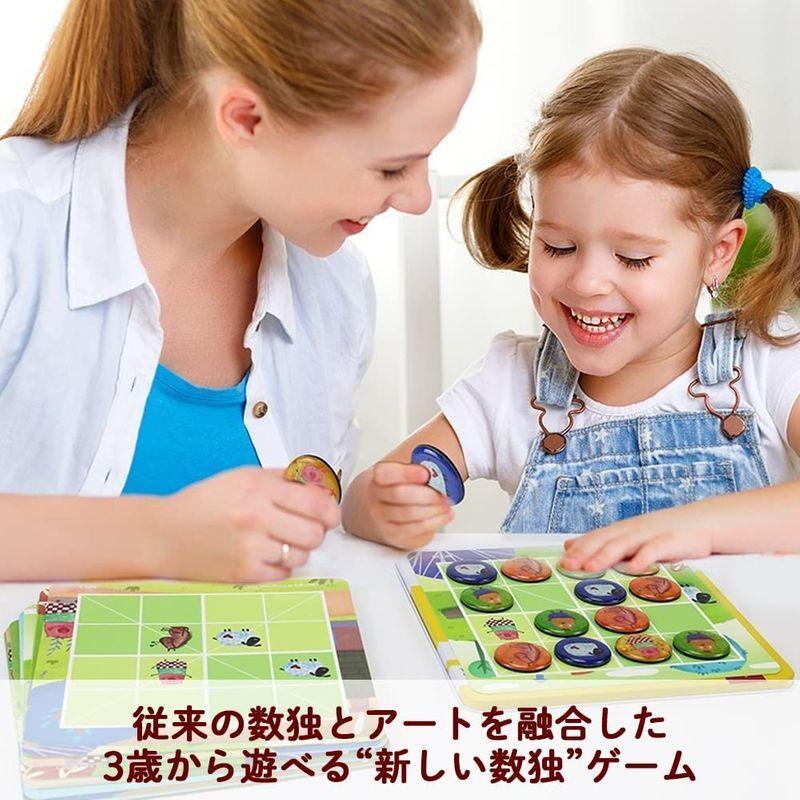 知と育 Pinwheel ピンウィール ロジックゲーム ミニ Step4 森の動物 正規輸入品 かわいい 知育玩具 6歳 おもちゃ お気にいる