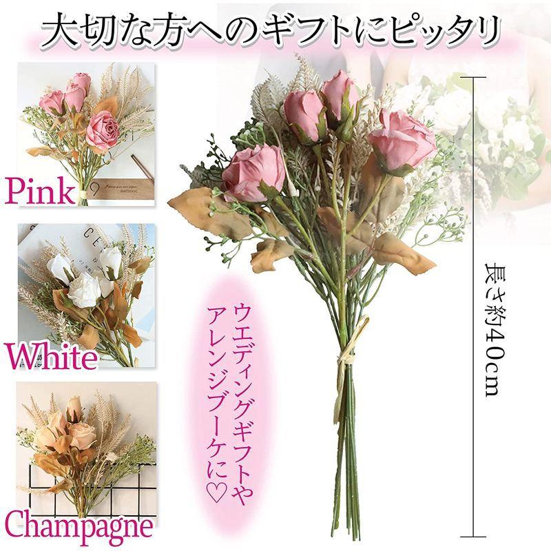 Colorpocket 造花 インテリア バラ 薔薇 結婚式祝い アートフラワー 奉呈 記念日 プレゼント お祝い 贈り物 ギフ 枯れない花 花束