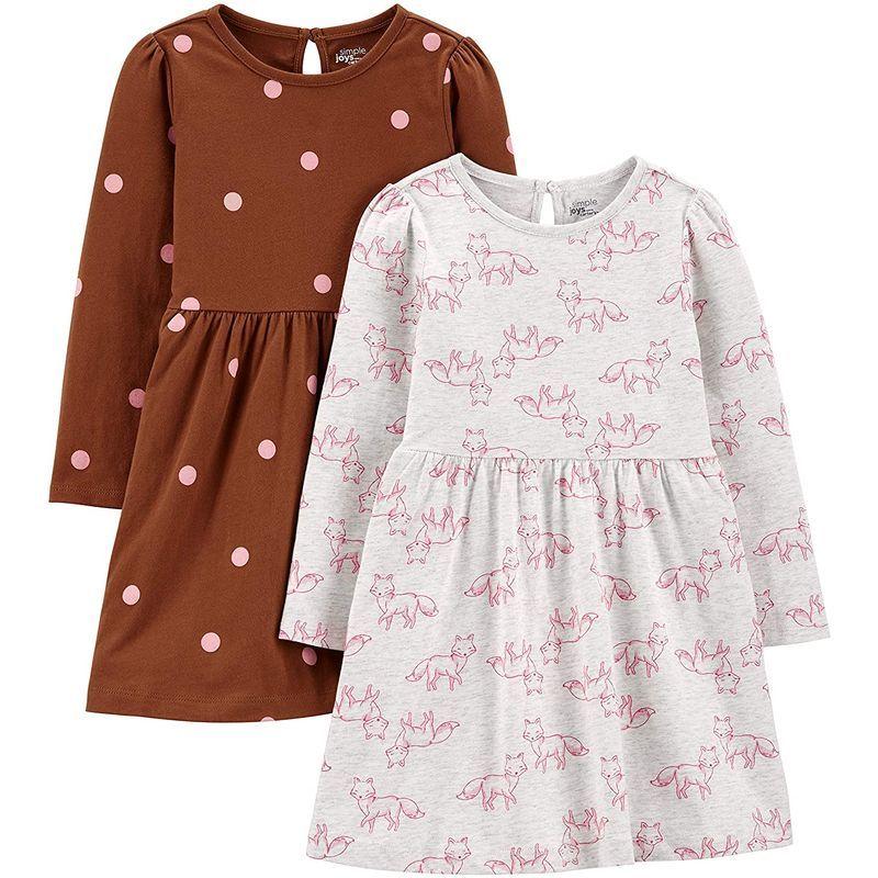 安全Shopping Simple Joys by Carter#039;s 長袖 ドレス 2枚組 セット ベビー 女の子 ピンク フォックス ドット 76-81 cisama.sc.gov.br 安全Shopping Simple Joys by Carter#039;s 長袖 ドレス 2枚組 セット ベビー 女の子 ピンク フォックス ドット 76-81 cisama.sc.gov.br