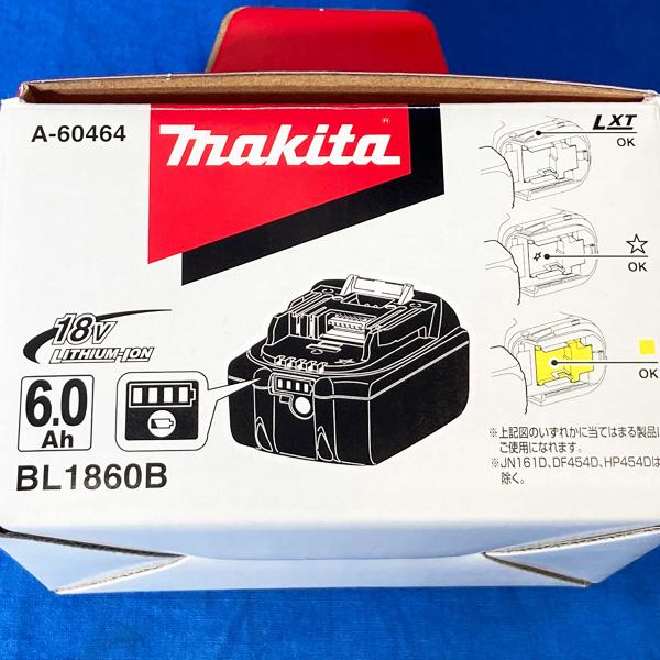 マキタ（makita） 新品!! 純正 バッテリー 18V 6.0Ah BL1860B リチウム