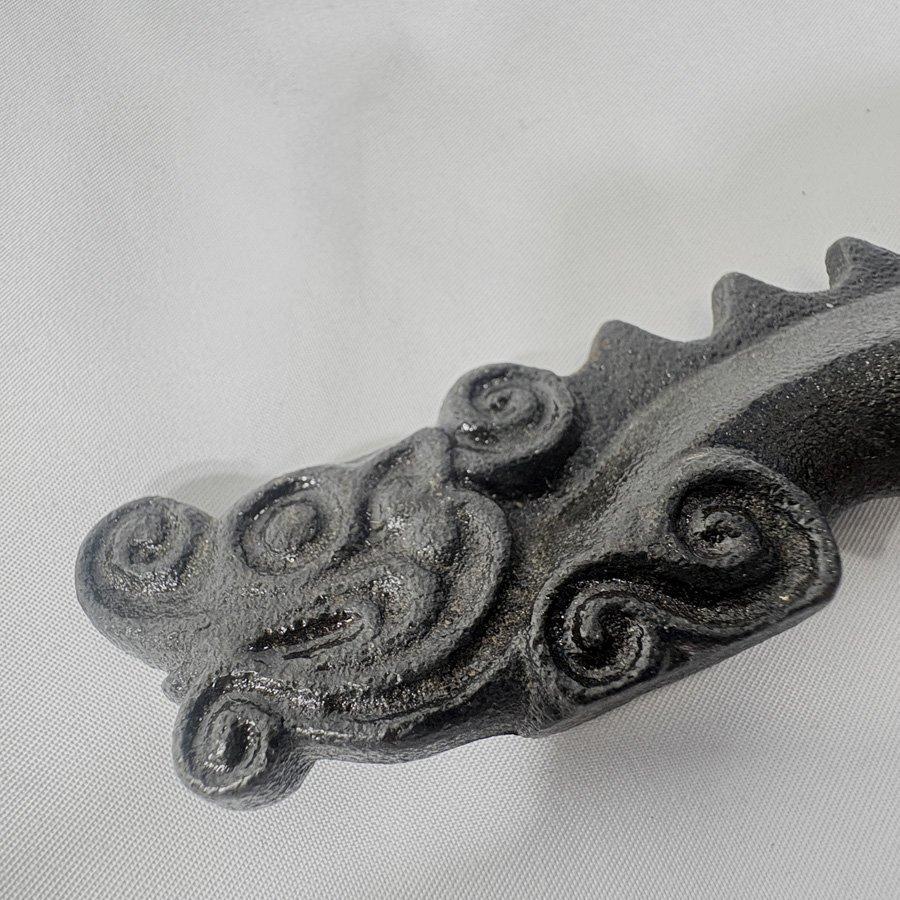 未使用品 龍型文鎮 筆 2点セット 生玉神社 木箱 習字 書道具 筆置き