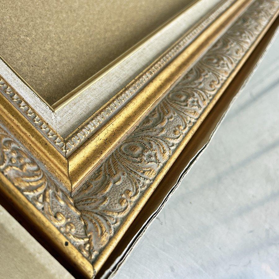 額縁 金彩 F10号 高級 ガラス 空額 アンティーク 油絵等に 絵画