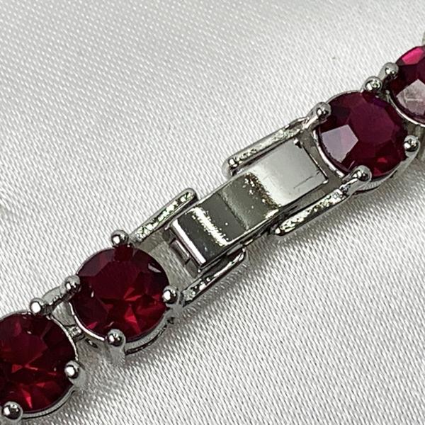 送料無料! 大粒 CZダイヤ 5mm テニスネックレス カラー エレガント