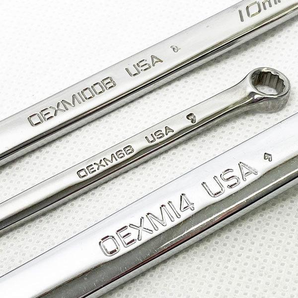 Snap-on コンビネーションレンチ 9本 セット ミリサイズ OEXM 6B Snap-on コンビネーションレンチ 9本 セット ミリサイズ OEXM 6B