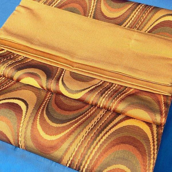 創琳 帯 仕立て上げ 全通柄 袋帯 正絹 和小物 絹 高級 着物 ◇PJ-1500