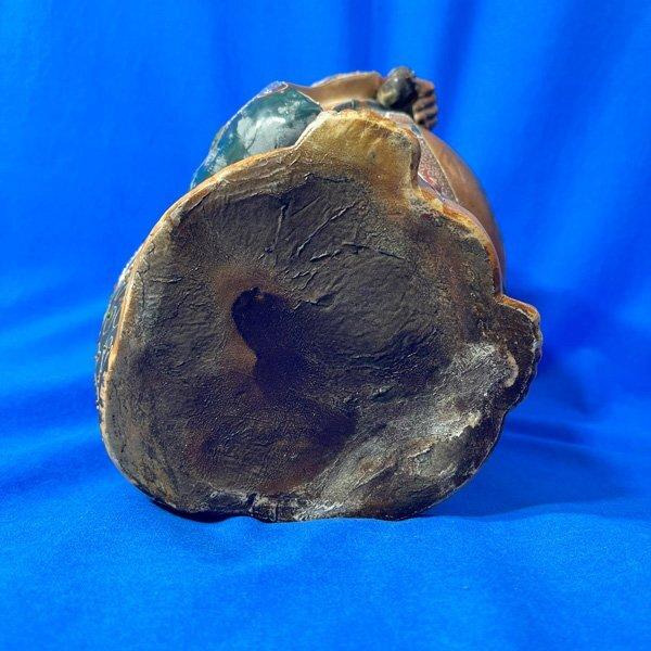 九谷焼 置物 高さ33cm 布袋様 縁起物 骨董 七福神 布袋尊 縁起 開運