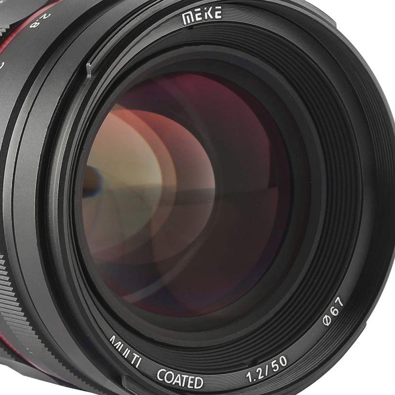Meike 50mm F1.2 大口径マニュアルフォーカスフルフレームレンズ Sony FE Eマウントミラーレスカメラ A7RIII A7 50mm F1 大口径マニュアルフォーカスフルフレームレンズ Sony FE Eマウントミラーレスカメラ A7RIII A7