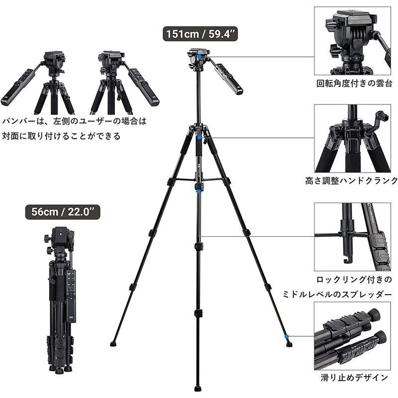 JJC ビデオカメラ三脚 リモートコントロール三脚 ソニー VCT-VPR1 交換用 4段階伸縮 リモコン 付き Sony α7RV α7I ソニー ビデオカメラ三脚 リモートコントロール三脚 VCT VPR1 交換用 4段階伸縮 リモコン 付き Sony α7RV α7I