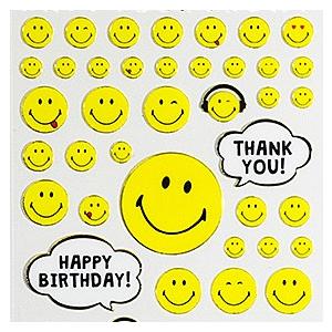Active Corporation アクティブコーポレーション Smiley Seal スマイル シール Happy Birthday Thank You My Silhouette At
