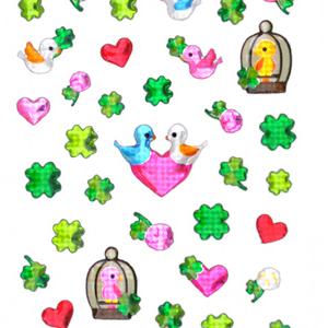 Gakken Sta:Ful/学研ステイフル プチモチーフシール クローバー＆小鳥 | 