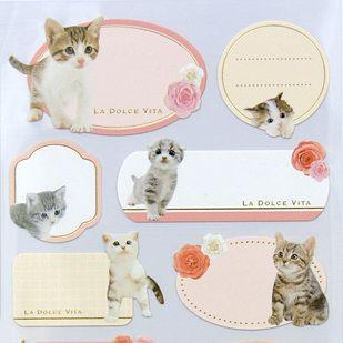 MIND WAVE/マインドウェイブ  ラベルシール　ねこさん | 