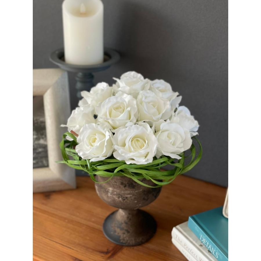 ギフト 花 お祝い アートフラワー プレゼント お誕生日 バラ フラワーアレンジメント 造花 送料無料 A Rose White アーティフィシャル フラワー Forte 通販 Yahoo ショッピング
