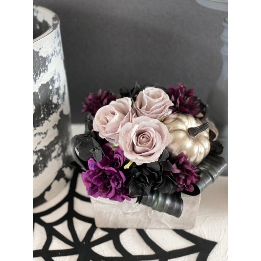 ハロウィン 飾りつけ シック アーティフィシャルフラワー アレンジ 飾り 美容室 お店 ハロウィン飾り 玄関 キッチン プレゼント Ha W アーティフィシャルフラワー Forte 通販 Yahoo ショッピング