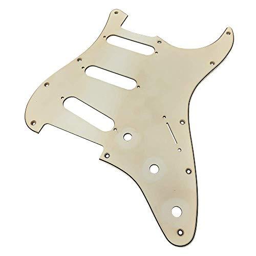 YJB PARTS ST STD/70s ストラト用ピックガード レリックシリーズ インチ 日本製 (レリックエイジドホワイト3P)