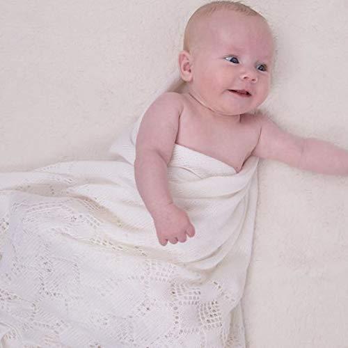 ジーエイチハートアンドサン G.H.HURT&SON おくるみ エレガントウールショール ホワイト 