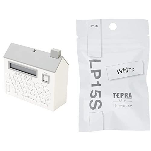 2021人気の テーププリンター 【セット買い】キングジム こはる ホワイト LP15S テプラ Lite専用テープ & MP20シロ ホワイト ラベルシール
